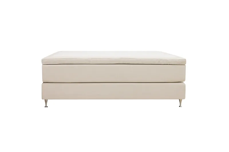 Hilton Premium Jenkkisänky 180x200 cm - Vaaleanbeige Kangas - Huonekalut - Sänky - Jenkkisängyt