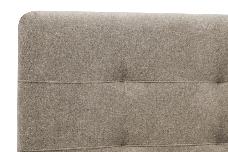 Hilton Premium täydellinen sänkypaketti 160x200 cm, jenkkisänky sängynpäädyllä - Vaaleanruskea kangas - Huonekalut - Sänky - Parisänky