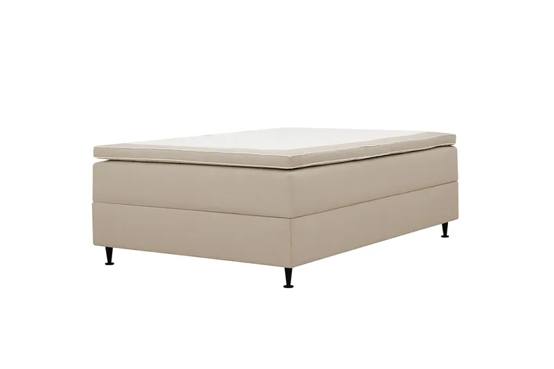 Hilton Plus Jenkkisänky säilytystilalla 140x200 cm - Beige - Huonekalut - Sänky - Yhden hengen sängyt