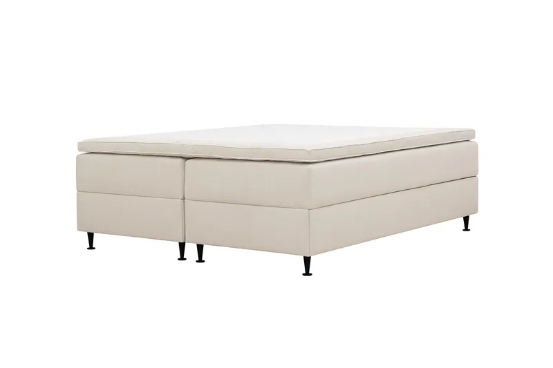 Hilton Plus Jenkkisänky säilytystilalla 160x200 cm - Vaalea beige - Huonekalut - Sänky - Sängyt säilytystilalla