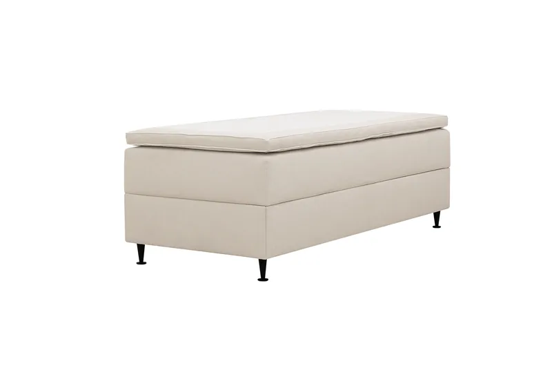 Hilton Plus Jenkkisänky säilytystilalla 90x200 cm - Vaalea beige - Huonekalut - Sänky - Sängyt säilytystilalla