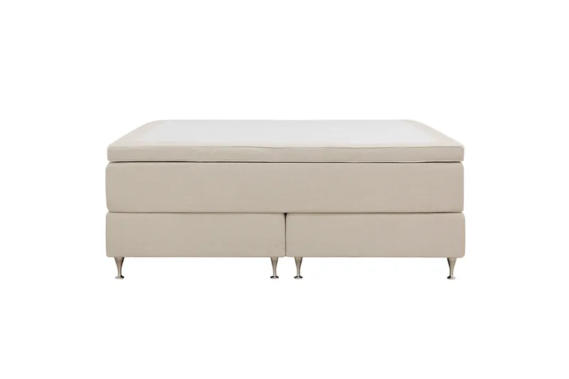 Hilton Premium Jenkkisänky 180x200 cm - Beige Bouclé - Huonekalut - Sänky - Jenkkisängyt