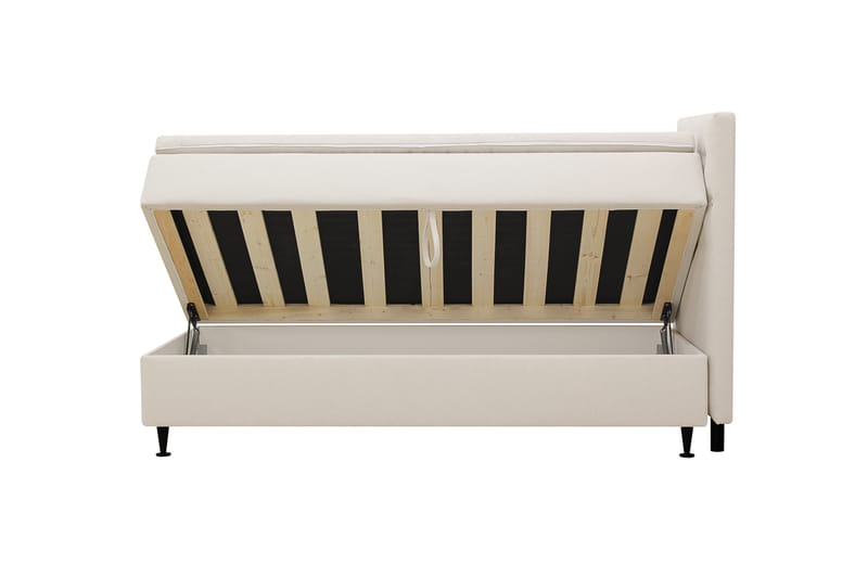 Hilton Plus Täydellinen sänkypaketti säilytystilalla 90x200 cm - Vaalea beige - Huonekalut - Sänky - Sängyt säilytystilalla
