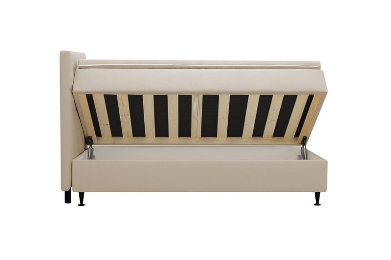 Hilton Plus Täydellinen sänkypaketti säilytystilalla 90x200 cm - Beige - Huonekalut - Sänky - Sängyt säilytystilalla