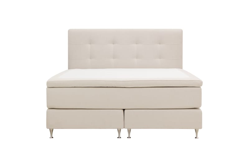 Hilton Premium Täydellinen Sänkypaketti 180x200 cm Kontinenttisänky sängynpäädyllä - Vaaleanbeige Kangas - Huonekalut - Sänky - Jenkkisängyt