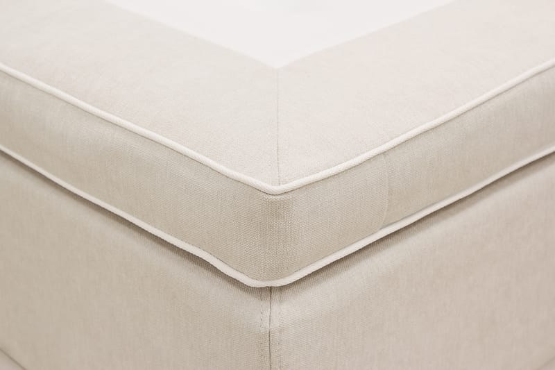Hilton Premium Jenkkisänky 160x200 cm - Vaaleanbeige Kangas - Huonekalut - Sänky - Jenkkisängyt