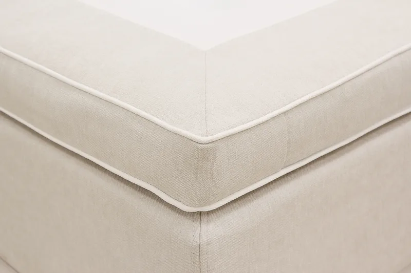 Hilton Premium Jenkkisänky 160x200 cm - Vaaleanbeige Kangas - Huonekalut - Sänky - Jenkkisängyt