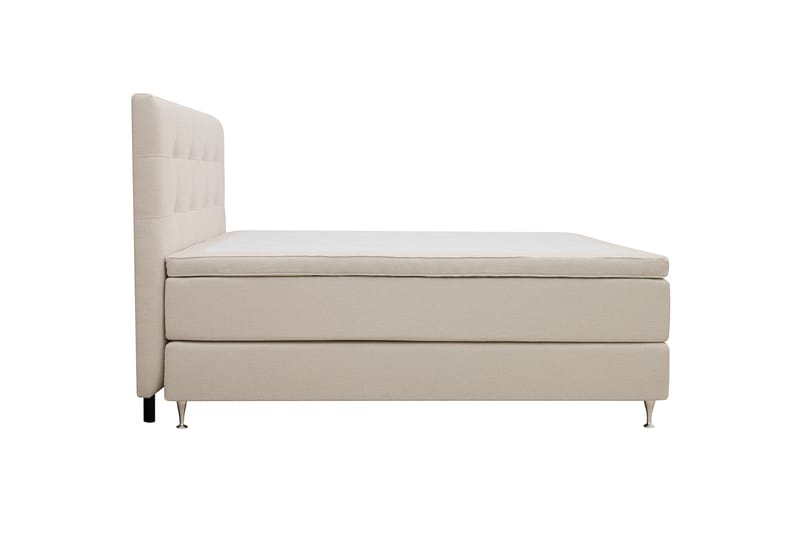 Hilton Premium Täydellinen Sänkypaketti 160x200 cm Kontinenttisänky sängynpäädyllä - Beige Bouclé - Huonekalut - Sänky - Jenkkisängyt