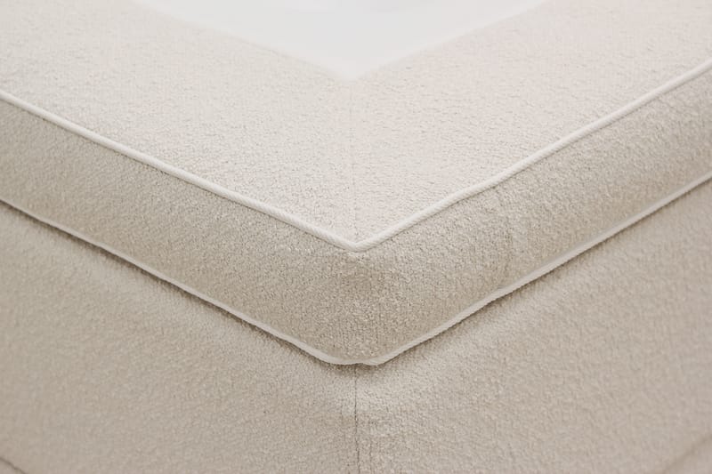 Hilton Premium Täydellinen Sänkypaketti 160x200 cm Kontinenttisänky sängynpäädyllä - Beige Bouclé - Huonekalut - Sänky - Parisänky