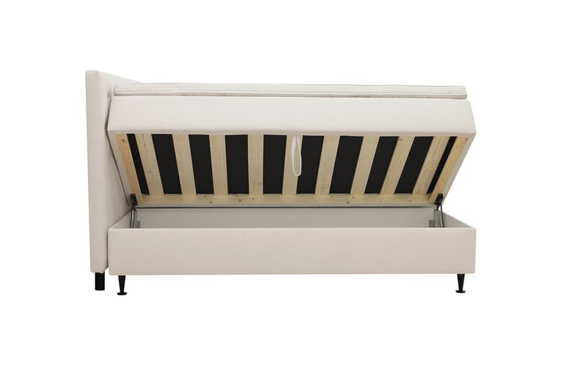 Hilton Plus Täydellinen sänkypaketti säilytystilalla 180x200 cm - Vaalea beige - Huonekalut - Sänky - Jenkkisängyt