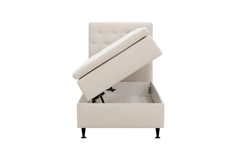 Hilton Plus Täydellinen sänkypaketti säilytystilalla 90x200 cm - Vaalea beige - Huonekalut - Sänky - Jenkkisängyt