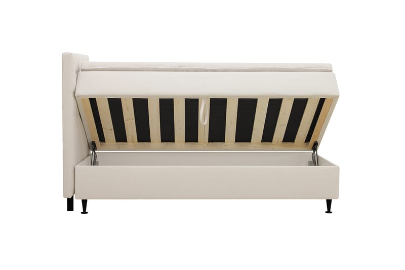 Hilton Plus Täydellinen sänkypaketti säilytystilalla 90x200 cm - Vaalea beige - Huonekalut - Sänky - Jenkkisängyt