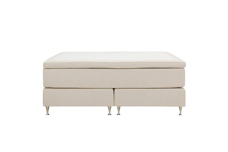 Hilton Premium Jenkkisänky 160x200 cm, Vaaleanbeige Kangas