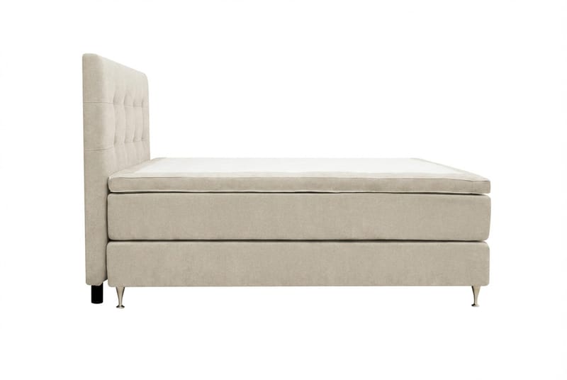 Hilton Premium täydellinen sänkypaketti 180x200 cm, jenkkisänky sängynpäädyllä - Beige kangas - Huonekalut - Sänky - Parisänky