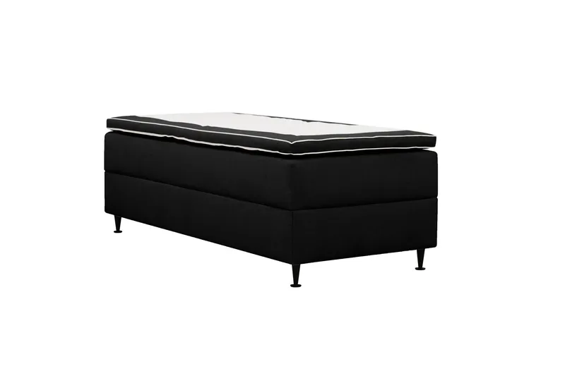 Hilton Plus Jenkkisänky säilytystilalla 90x200 cm - Antrasiitti - Huonekalut - Sänky - Yhden hengen sängyt