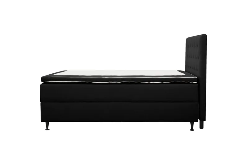 Hilton Plus Täydellinen sänkypaketti säilytystilalla 120x200 cm - Antrasiitti - Huonekalut - Sänky - Yhden hengen sängyt