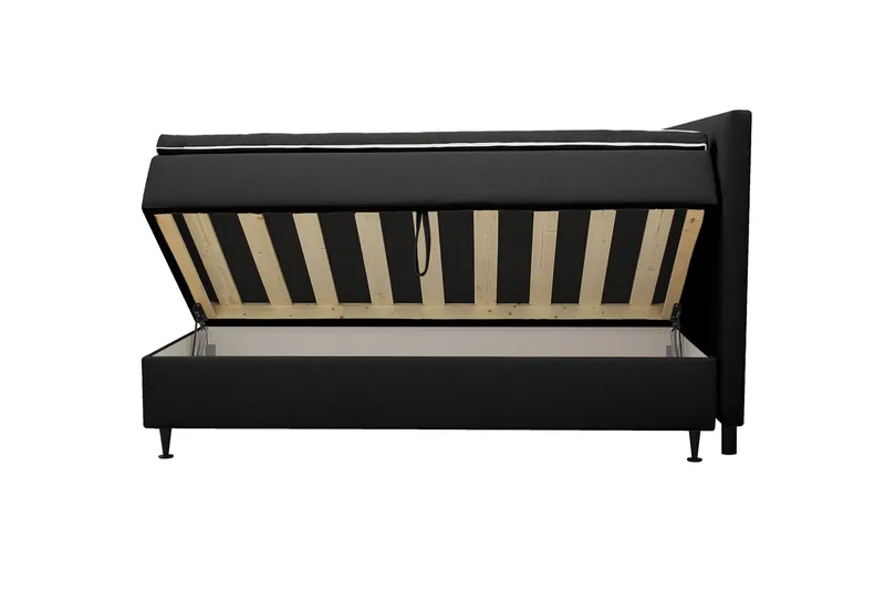 Hilton Plus Jenkkisänky säilytystilalla 180x200 cm - Antrasiitti - Huonekalut - Sänky - Jenkkisängyt