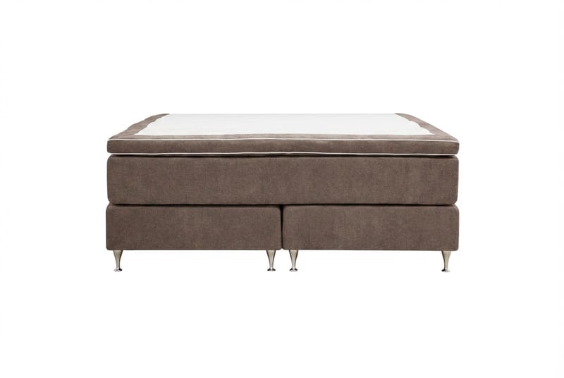 Hilton Premium jenkkisänky 160x200 cm - Ruskea kangas - Huonekalut - Sänky - Parisänky