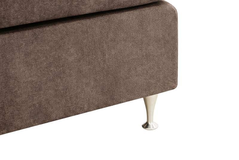 Hilton Premium -täydellinen sänkypaketti 180x200 cm, jenkkisänky sängynpäädyllä - Ruskea kangas - Huonekalut - Sänky - Parisänky