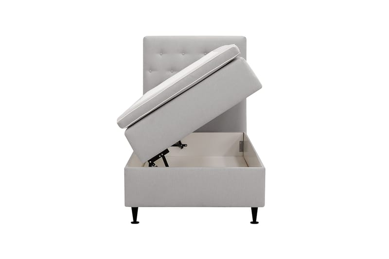 Hilton Plus Täydellinen sänkypaketti säilytystilalla 90x200 cm - Harmaa - Huonekalut - Sänky - Jenkkisängyt