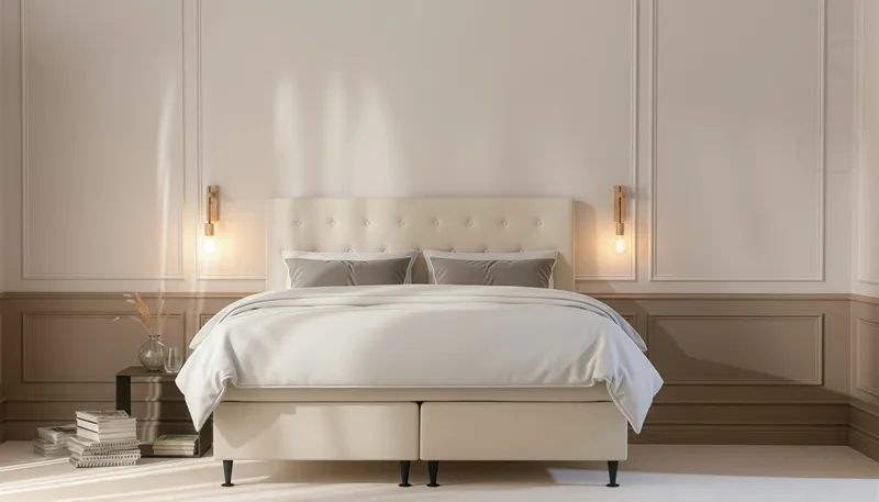 Hilton Plus Sänkypaketti 160x200 cm - Vaalea beige - Huonekalut - Sänky - Jenkkisängyt