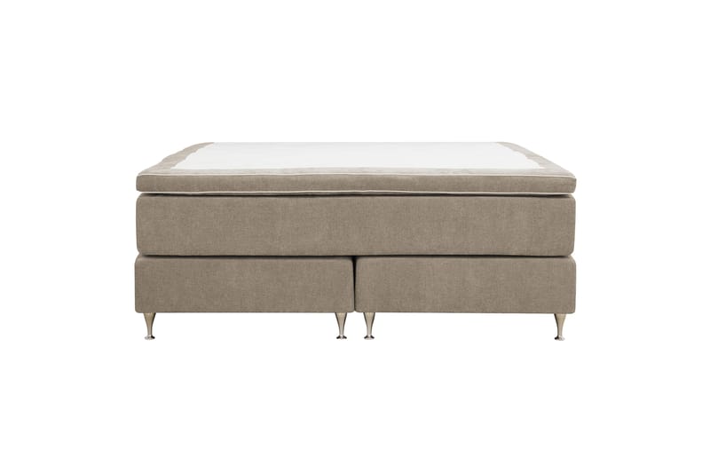 Hilton Premium runkopatjasänky 160x200 cm - Vaaleanruskea kangas - Huonekalut - Sänky - Parisänky