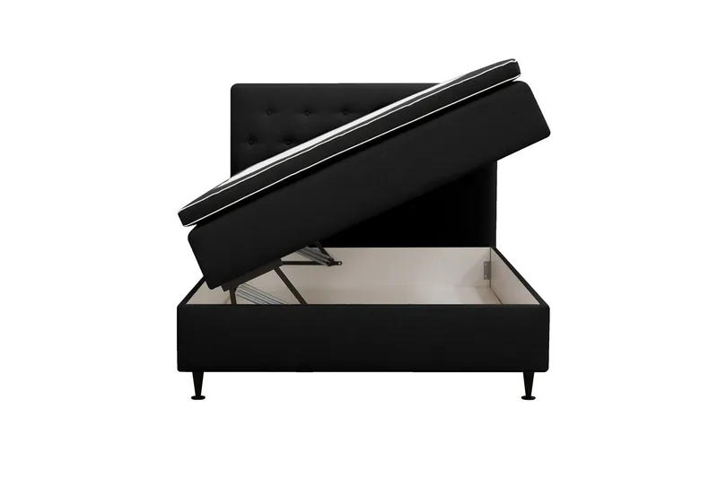 Hilton Plus Täydellinen sänkypaketti säilytystilalla 140x200 cm - Antrasiitti - Huonekalut - Sänky - Jenkkisängyt