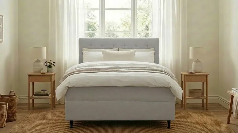 Hilton Plus Täydellinen sänkypaketti säilytystilalla 140x200 cm - Harmaa - Huonekalut - Sänky - Sängyt säilytystilalla