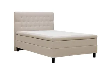 HVILA Classic -sänkypaketti 140x200 cm, jenkkisänky timanttikuvioisella sängynpäädyllä - Beige - Huonekalut - Sänky - Jenkkisängyt