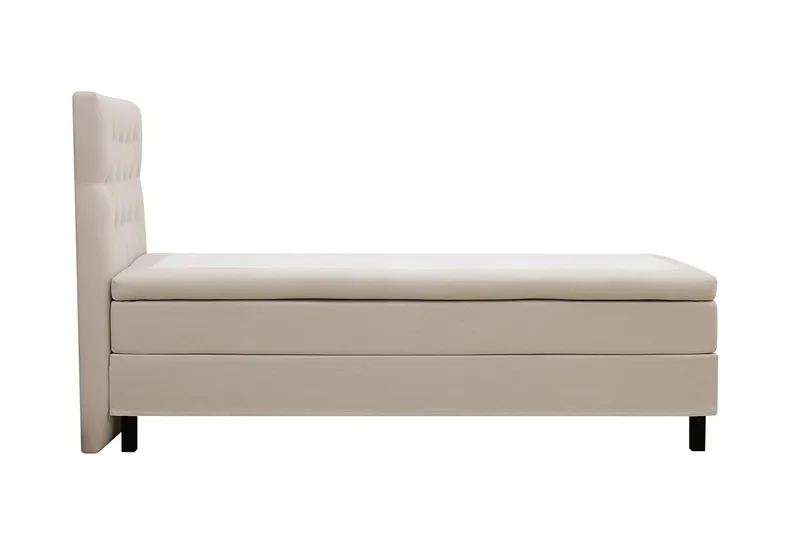 HVILA Classic -sänkypaketti 90x200 cm, jenkkisänky timanttikuvioisella sängynpäädyllä - Beige - Huonekalut - Sänky - Jenkkisängyt