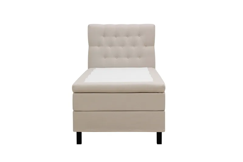 HVILA Classic -sänkypaketti 90x200 cm, jenkkisänky timanttikuvioisella sängynpäädyllä, Beige