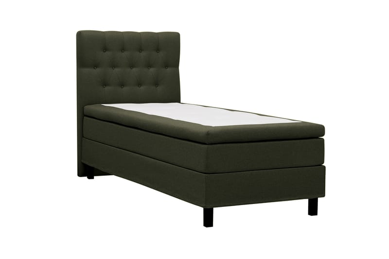 HVILA Classic -sänkypaketti 90x200 cm, jenkkisänky timanttikuvioisella sängynpäädyllä - Vihreä - Huonekalut - Sänky - Jenkkisängyt
