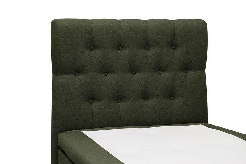 HVILA Classic -sänkypaketti 90x200 cm, jenkkisänky timanttikuvioisella sängynpäädyllä - Vihreä - Huonekalut - Sänky - Jenkkisängyt