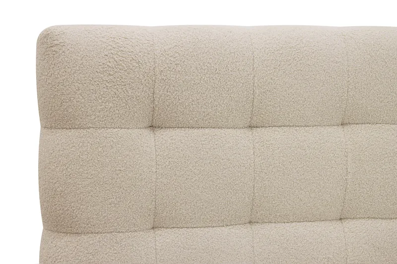 HVILA Classic täydellinen sänkypaketti 160x200 cm, jenkkisänky ruutukuvioidulla sängynpäädyllä - Beige / Teddy - Huonekalut - Sänky - Jenkkisängyt