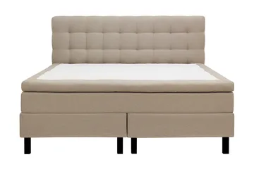 HVILA Classic täydellinen sänkypaketti 160x200 cm, jenkkisänky ruutukuvioidulla sängynpäädyllä