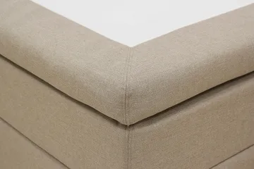 HVILA Classic täydellinen sänkypaketti 160x200 cm, jenkkisänky ruutukuvioidulla sängynpäädyllä - Beige - Huonekalut - Sänky - Jenkkisängyt