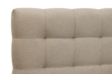 HVILA Classic täydellinen sänkypaketti 160x200 cm, jenkkisänky ruutukuvioidulla sängynpäädyllä - Beige - Huonekalut - Sänky - Jenkkisängyt