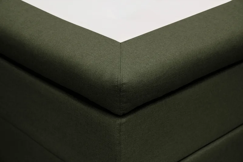HVILA Classic täydellinen sänkypaketti 160x200 cm, jenkkisänky timanttikuvioidulla sängynpäädyllä - Vihreä - Huonekalut - Sänky - Jenkkisängyt