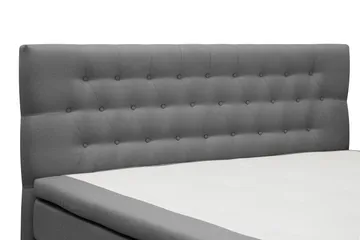 HVILA Classic täydellinen sänkypaketti 160x200 cm Jenkkisänky timanttikuvioidulla sängynpäädyllä - Harmaa - Huonekalut - Sänky - Jenkkisängyt
