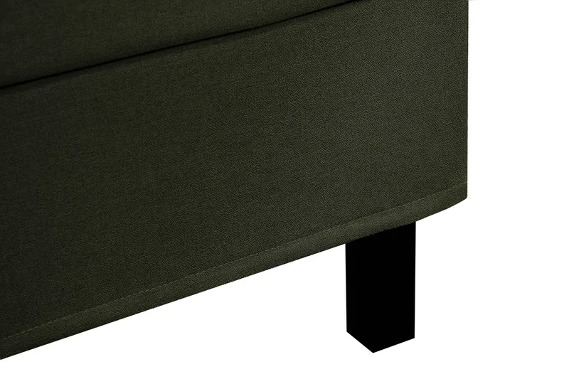 HVILA Classic täydellinen sänkypaketti 180x200 cm, jenkkisänky timanttikuvioidulla sängynpäädyllä - Vihreä - Huonekalut - Sänky - Jenkkisängyt