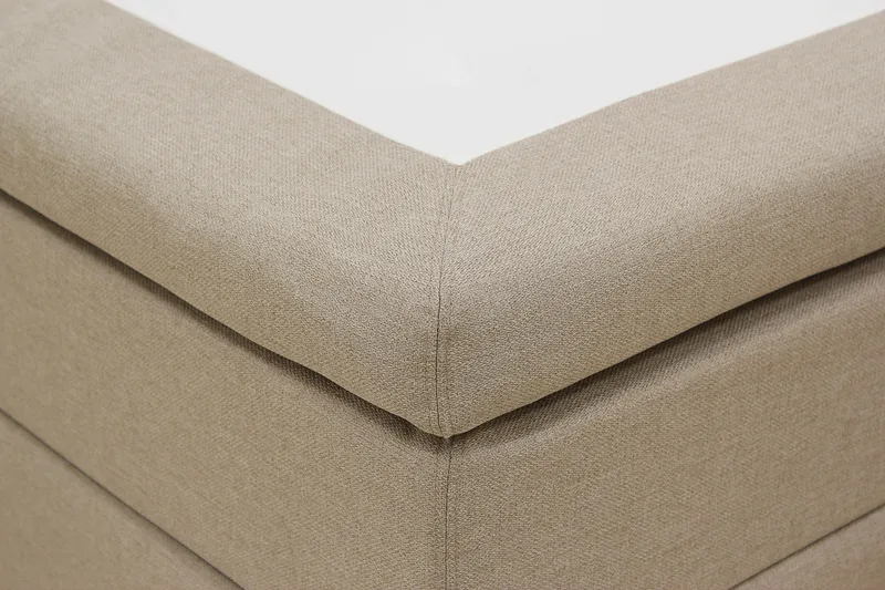HVILA Classic täydellinen sänkypaketti 180x200 cm Jenkkisänky timanttikuvioidulla sängynpäädyllä - Beige - Huonekalut - Sänky - Jenkkisängyt