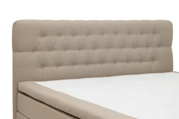 HVILA Classic täydellinen sänkypaketti 180x200 cm Jenkkisänky timanttikuvioidulla sängynpäädyllä - Beige - Huonekalut - Sänky - Jenkkisängyt