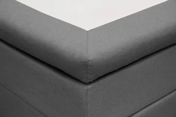 HVILA Classic täydellinen sänkypaketti 180x200 cm Jenkkisänky timanttikuvioidulla sängynpäädyllä - Harmaa - Huonekalut - Sänky - Jenkkisängyt