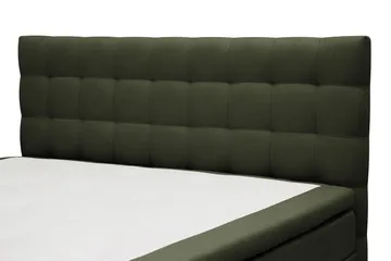 HVILA Classic -täydellinen sänkypaketti: 180x200 cm:n jenkkisänky ruututikkauksellisella sängynpäädyllä - Vihreä - Huonekalut - Sänky - Jenkkisängyt