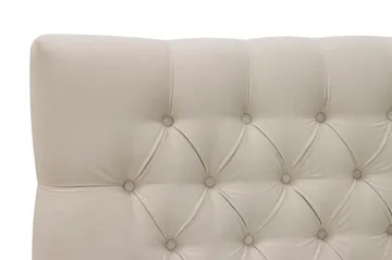 HVILA Lyx täydellinen sänkypaketti 160x200 cm, kontinentaalisänky napitetulla samettisängynpäädyllä - Beige / sametti - Huonekalut - Sänky - Jenkkisängyt