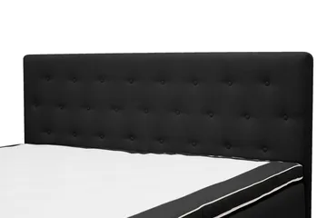 HVILA Plus Täydellinen Sänkypaketti – Jenkkisänky 180x200 cm Kankaalla, Säilytystilalla, Sängynpääty + Petauspatja, Kiinteysaste Keskikova - Antrasiitti - Huonekalut - Sänky - Sänkypaketti