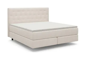 HVILA Premium sänkypaketti jenkkisänky 180x200 cm kelluvalla efektillä sis. lateksinen petauspatja ja pestävä päällinen - Medium/Kova - Huonekalut - Sänky - Runkopatjasängyt
