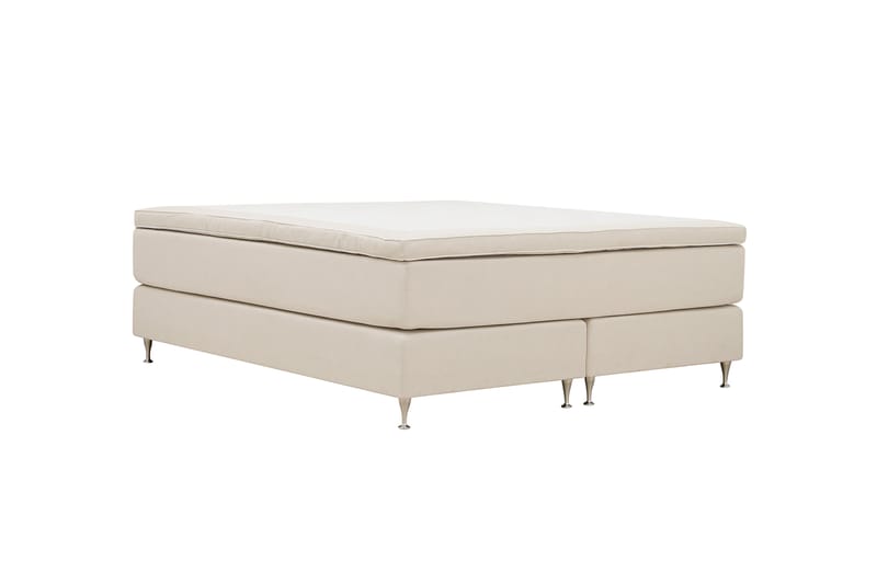 HVILA Premium Jenkkisänky 180x200 cm - Vaaleanbeige kangas - Huonekalut - Sänky - Parisänky