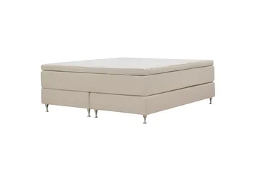 HVILA Premium Jenkkisänky 180x200 cm - Vaaleanbeige bouclé - Huonekalut - Sänky - Jenkkisängyt