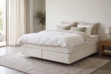 HVILA Premium jenkkisänky 180x200 cm kelluvalla efektillä sis. polyeteerivaahtoinen petauspatja Medium - Medium - Huonekalut - Sänky - Runkopatjasängyt